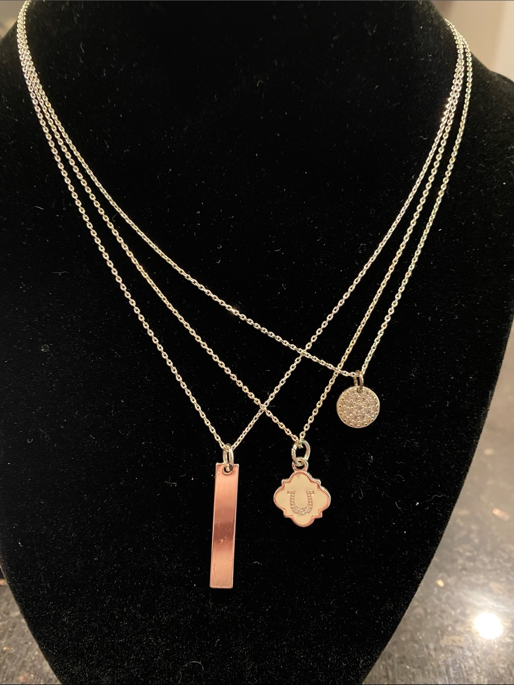 Unwritten Silver plated Necklaces with charms